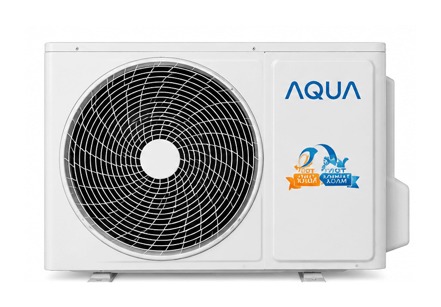 AQUA AQI-25BIQ1/R3 Biwa inverter — боковой вид / наружный блок