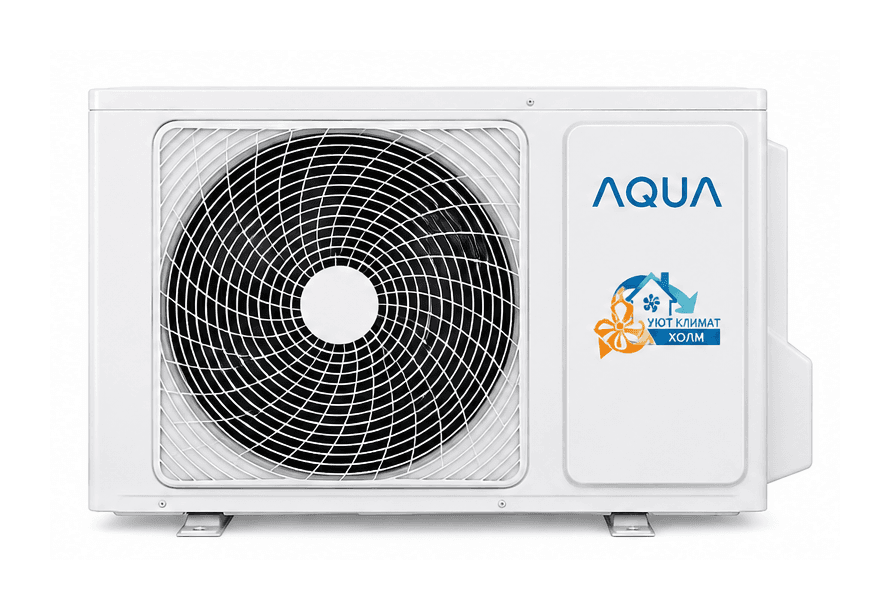 AQUA AQI-35BIQ1/R3 Biwa inverter — боковой вид / наружный блок